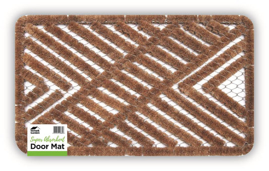 Brosse à bottes et tapis gratte-pieds en coco et fil de fer – Tapis de nettoyage de chaussures extérieur robuste pour entrées propres et rangées