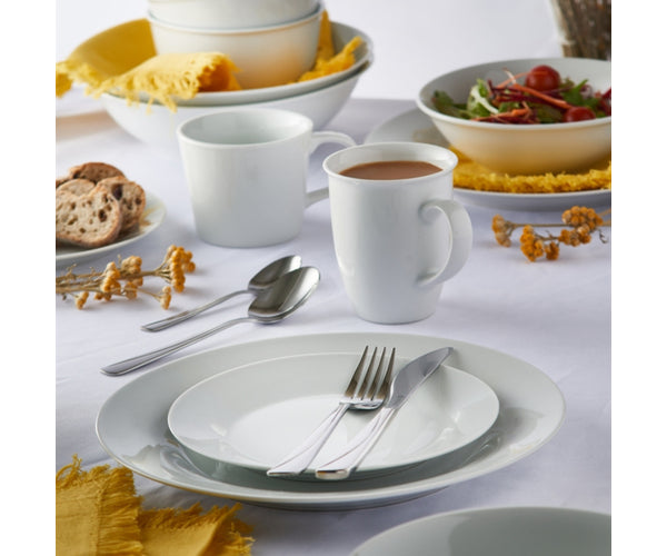 Sublimez votre expérience culinaire avec le service de table Milan Rim 16 pièces – Coffret cadeau.