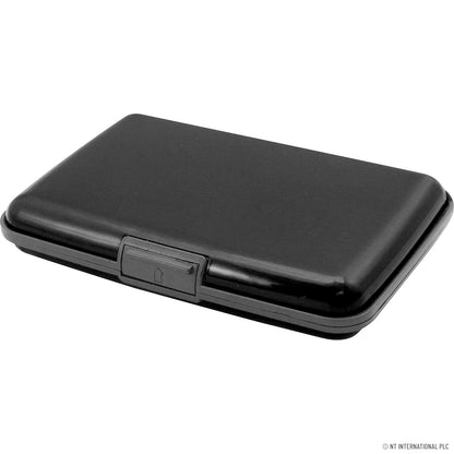 Étui portefeuille élégant en aluminium pour cartes de crédit - Disponible en 4 couleurs vives