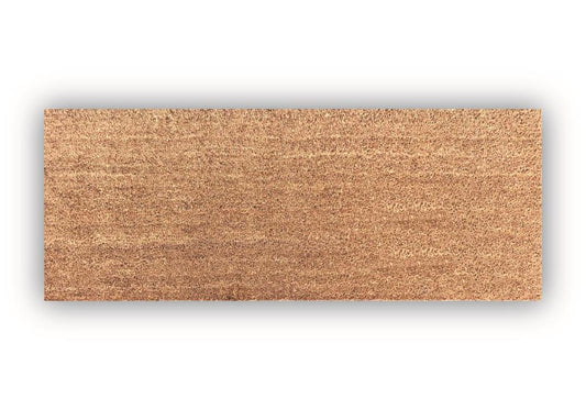 Paillasson uni en fibre de coco de qualité supérieure, grande taille – 120 x 45 cm – Tapis d'entrée durable et élégant