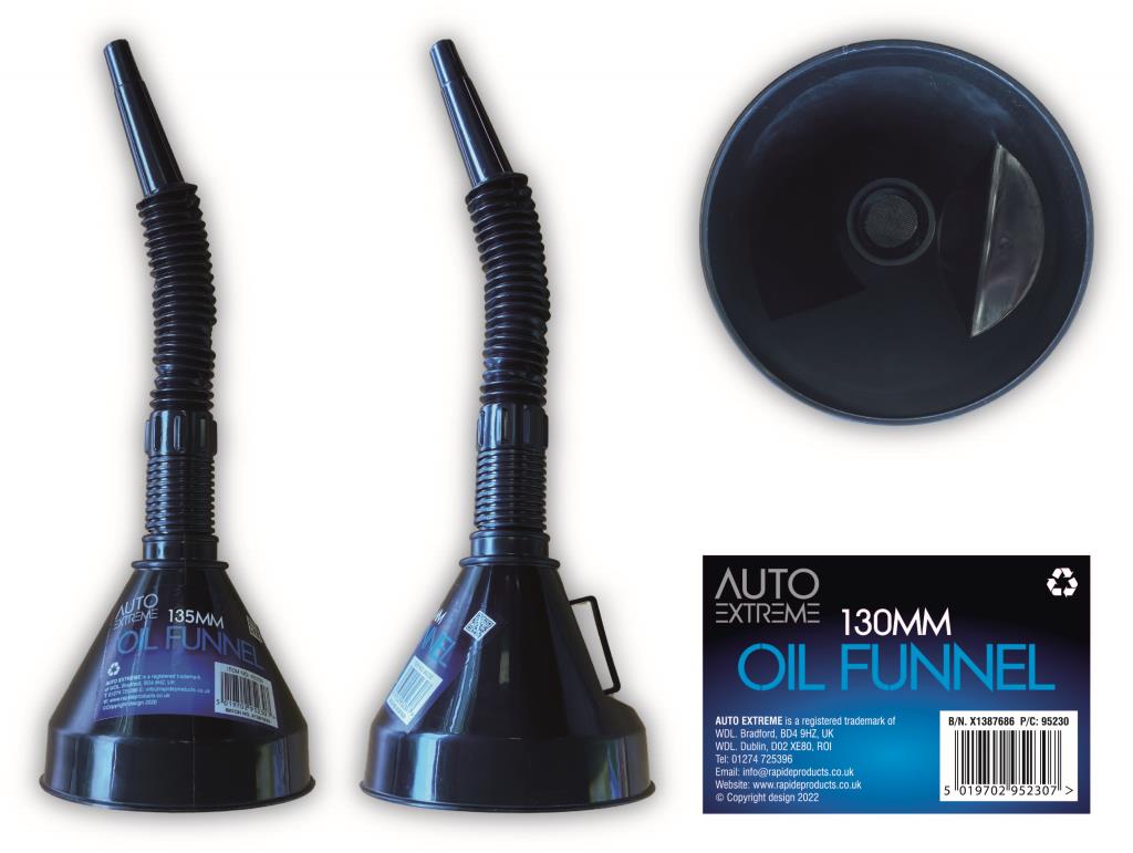 AX Oil Funnel 130mm - Easy and Precise Pouring for Hassle-Free Oil Changes