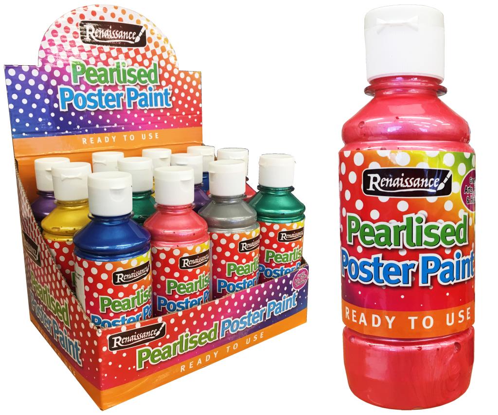 Create It Pearlised Poster Paint - Vibrant and Shimmering Colors for Artistic Masterpieces
