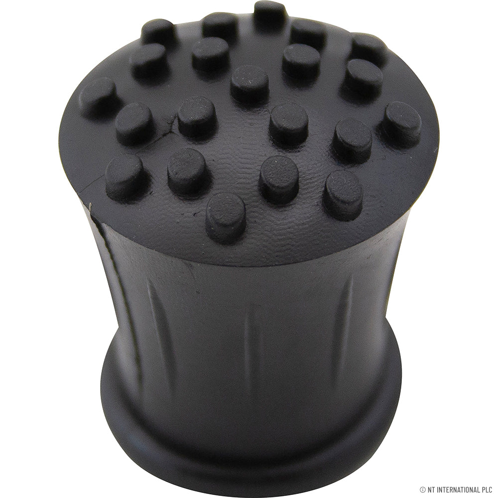 100pc 15mm Stick Cane Ferrule in Black - Durable Rubber Walking Stick Tips - Bulk Replacement Ferrules