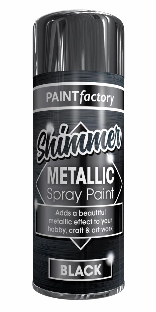 Peinture en aérosol noir métallisé PF – Finition de qualité supérieure pour projets de bricolage et usage professionnel
