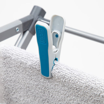 B+D 40pk Pegs - Aqua & Moon Grey