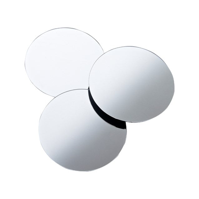 3 miroirs ronds autocollants petit format