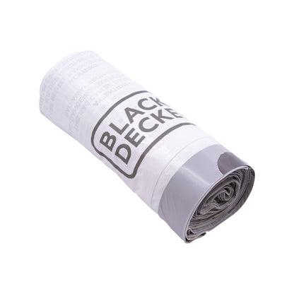 Black Decker Drawstring Bin Liners White 5-10Ltr 20Pk