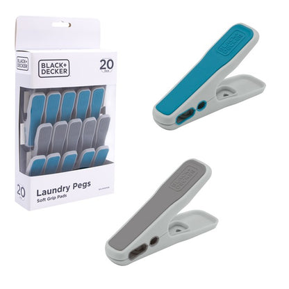 B+D 20pk Pegs - Aqua & Moon Grey