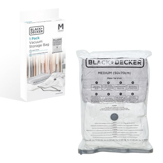 Black & Decker 1 pièce, sac sous vide moyen 50x70cm
