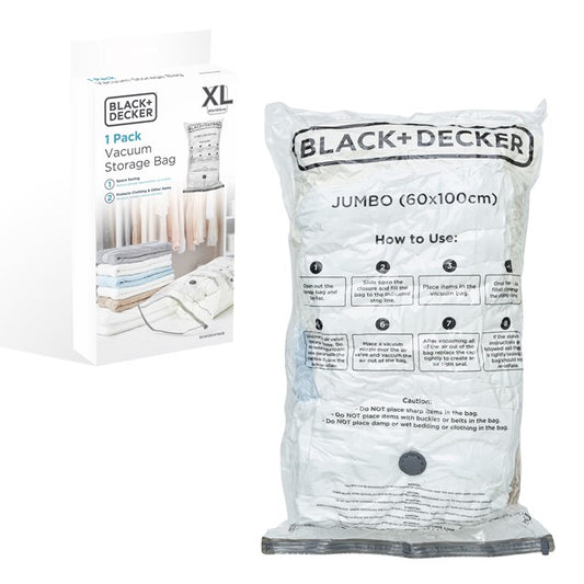 Black & Decker 1 pièce, sac sous vide jumbo 60x100cm