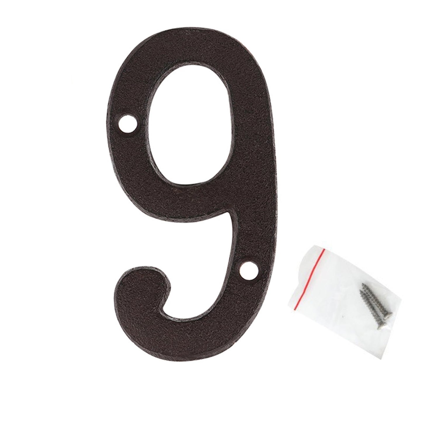 Black Antique NUMBER 9 WITH SCREWS
