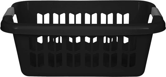 EASY GRIP RECT LAUNDRY BASKET BLACK