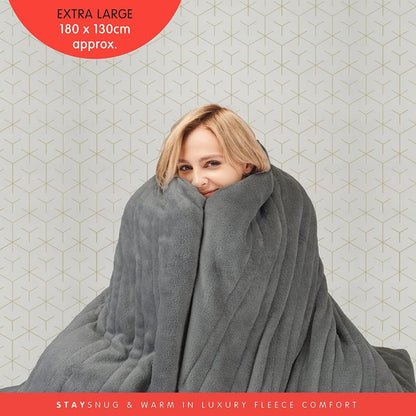 Couverture chauffante très grande StayWarm 180x130cm - Grise
