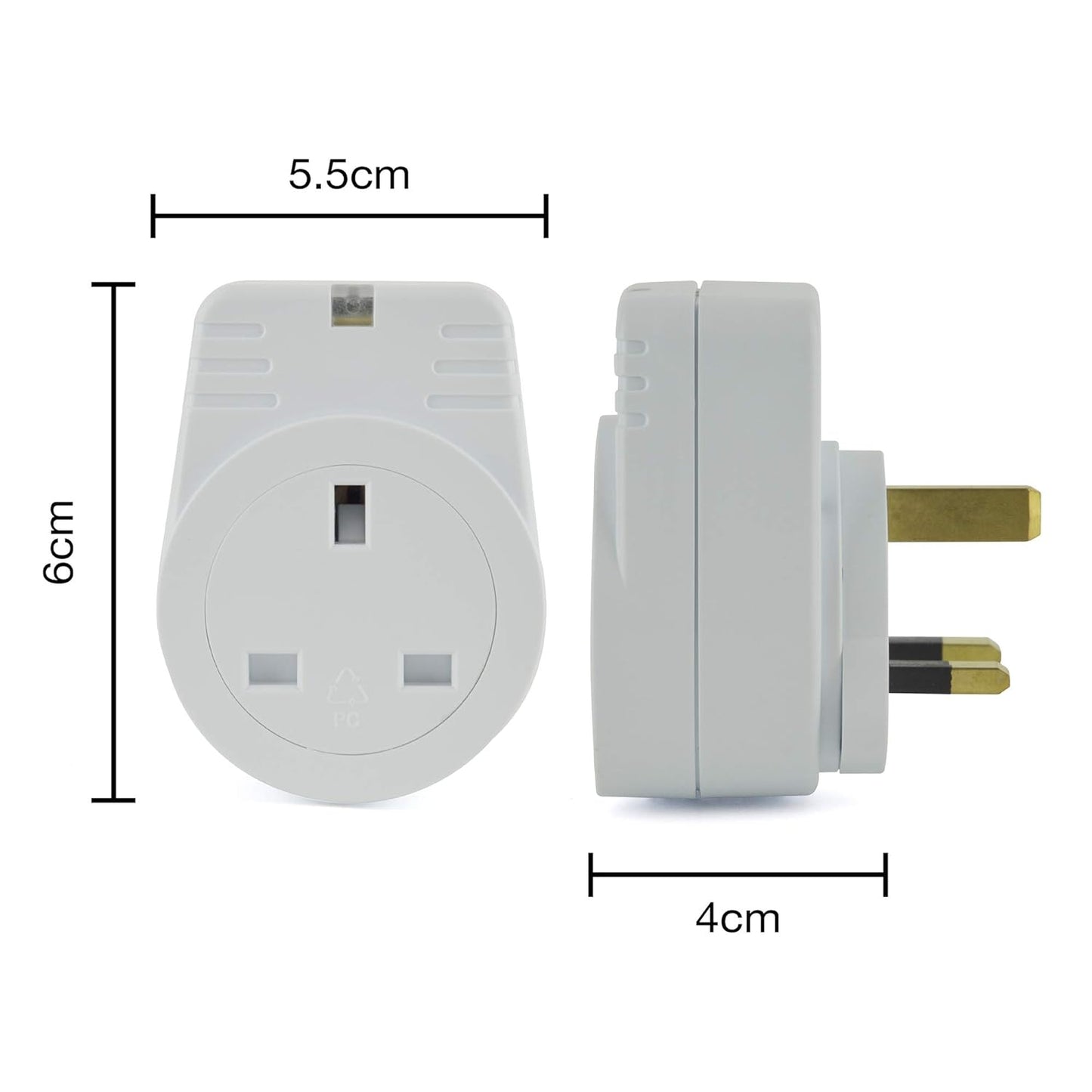 Prises télécommandées 2x 1Kw Réponse rapide - Blanc