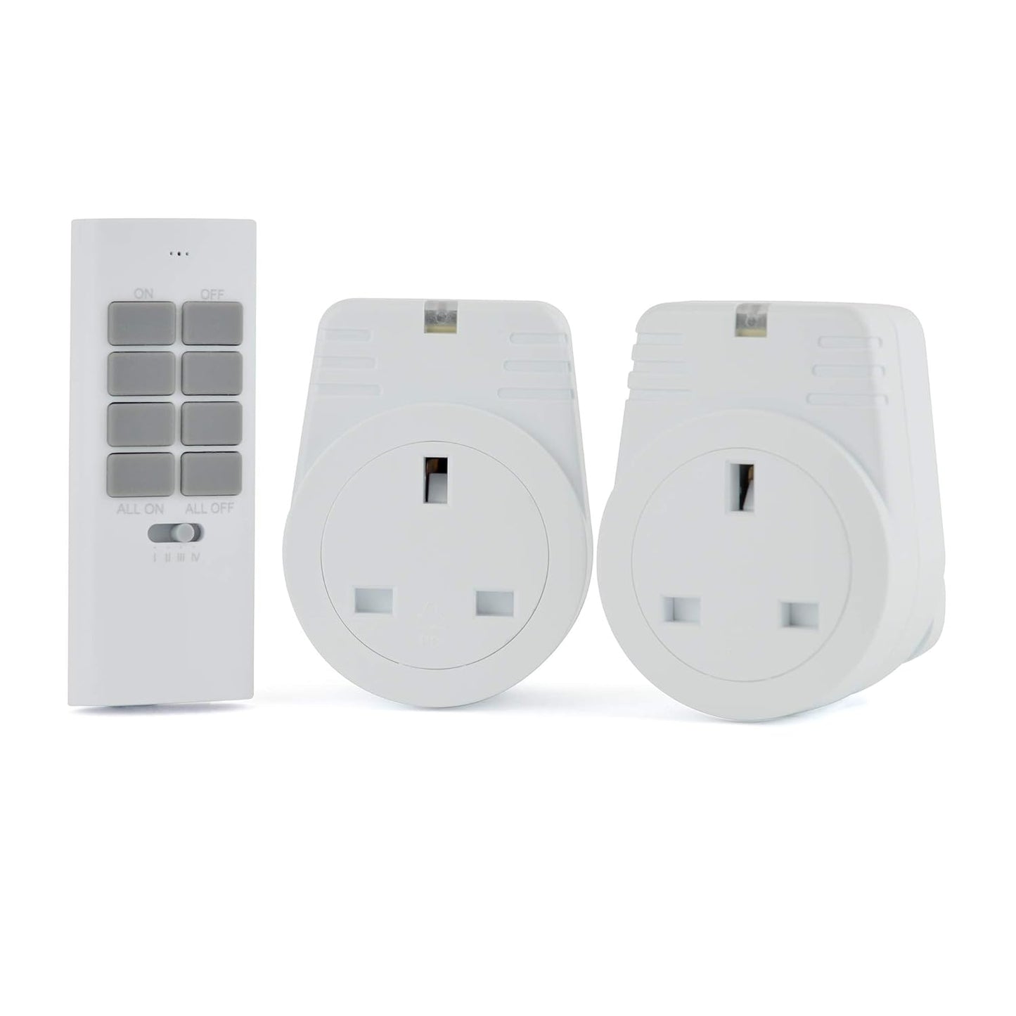 Prises télécommandées 2x 1Kw Réponse rapide - Blanc