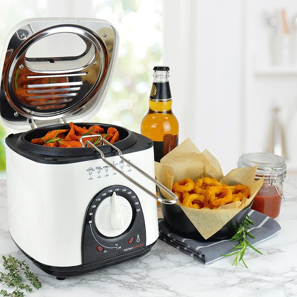 Friteuse Compacte KitchenPerfected 1,0 L - Crème