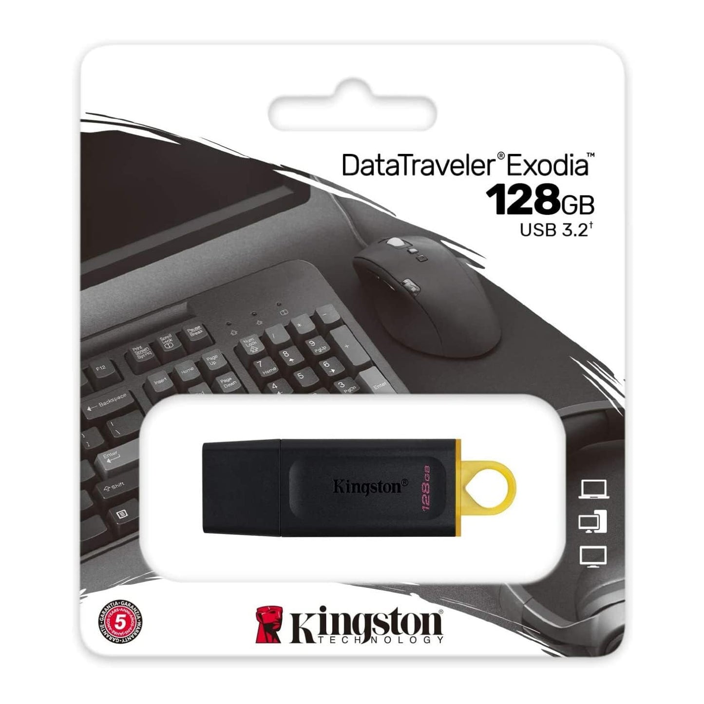 Clé USB 3.2 Kingston DataTraveler Exodia 128 Go (DTX/128GB)