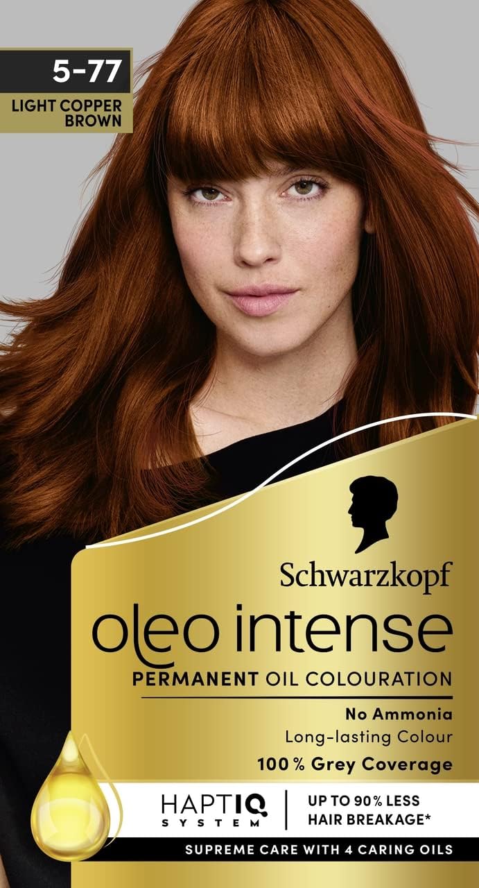 Schwarzkopf Oleo Intense Permanent Oil Colour 5-77 Light Copper Brown