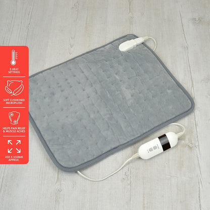 StayWarm 45x35cm Electric Heat Therapy Pad for Pain Relief - Grey