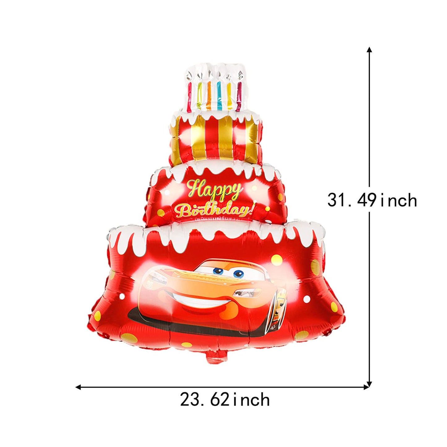 Race Car Cake Foil Balloons