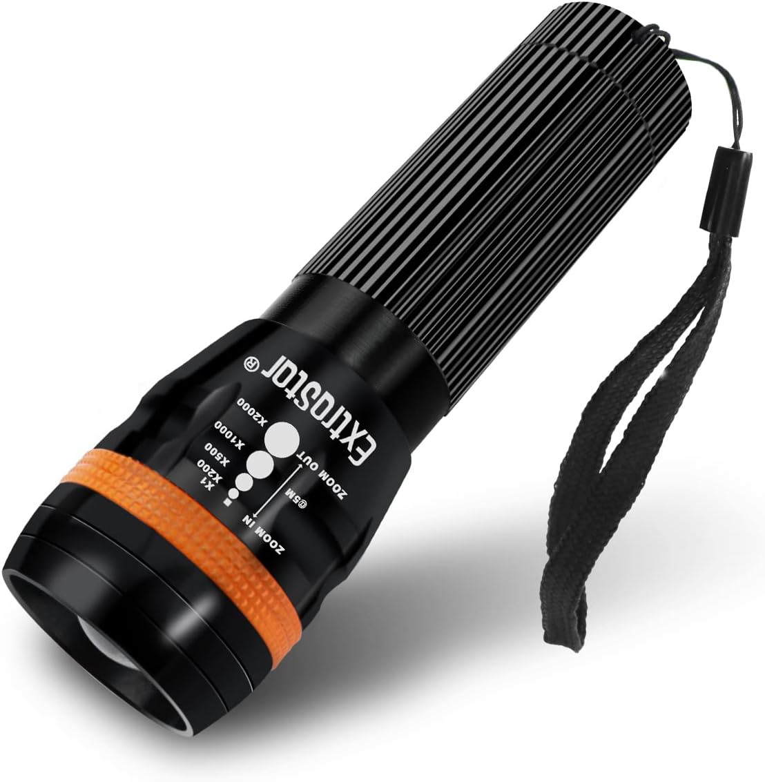 EXTRASTAR LED Torch, LED Handheld Flashlights Battery Powered 5 Lightning Modes, Pocket Size for Camping, Running, Hiking, Outdoor and Indoor