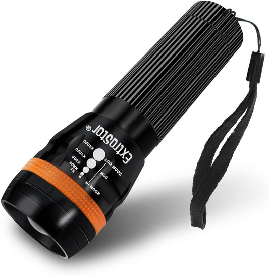 Lampe torche LED EXTRASTAR, Lampes de poche LED à piles 5 modes d'éclairage, format de poche pour le camping, la course, la randonnée, l'extérieur et l'intérieur