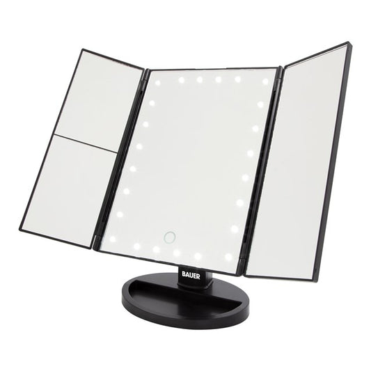 Miroir pliable LED Bauer - Noir