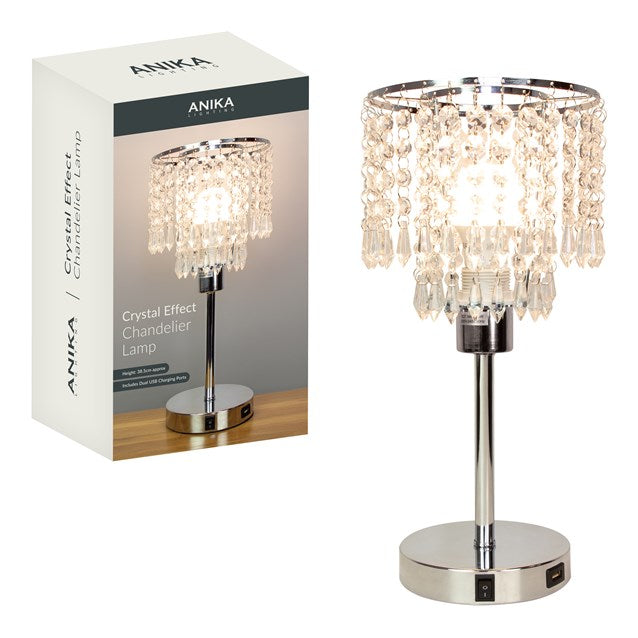 Lampe de table en cristal