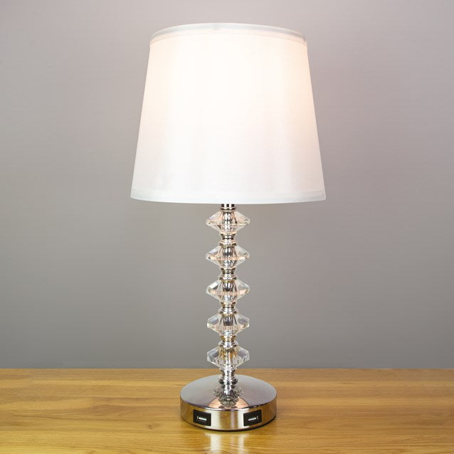 Lampe effet cristal tactile