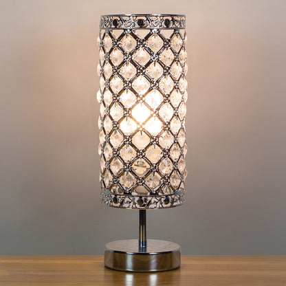 Lampe de table en cristal avec interrupteur