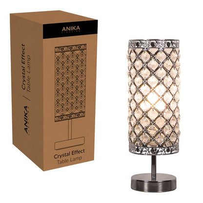 Lampe de table en cristal avec interrupteur