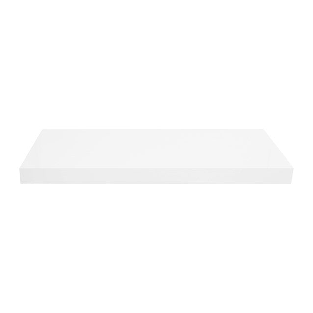 60cm White High Gloss Floating Shelf