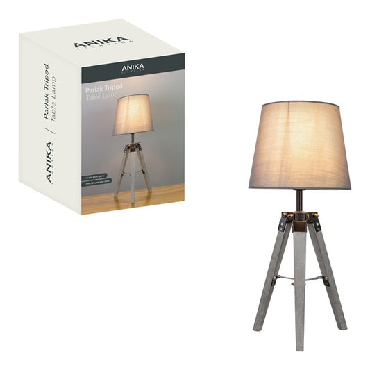 Lampe de table trépied Parlak - Gris