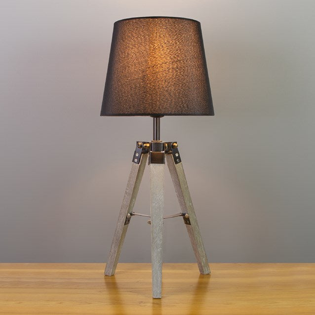 Lampe de table trépied Parlak - Noir
