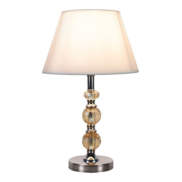 Lampe de table à sphère de cristal commutable