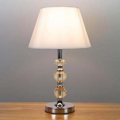 Lampe de table à sphère de cristal commutable