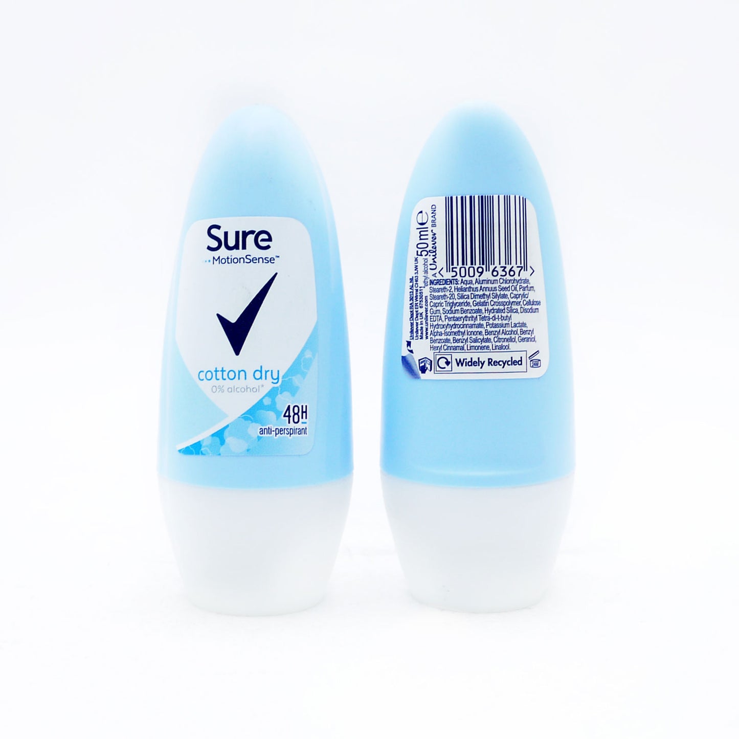 SURE ROLL ON DEODORANT COTTON DRY WOMEN 50ML