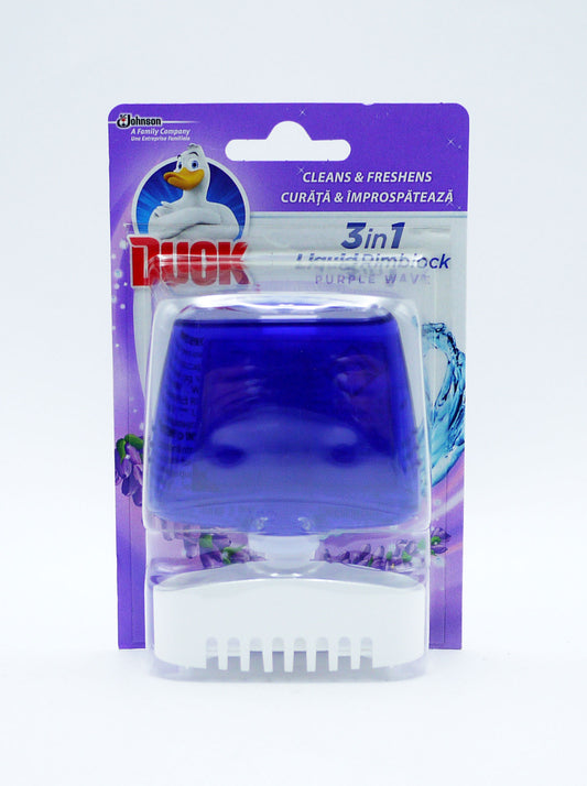 TOILET DUCK RIM BLOCK CAGE PURPLE WAVE (D)