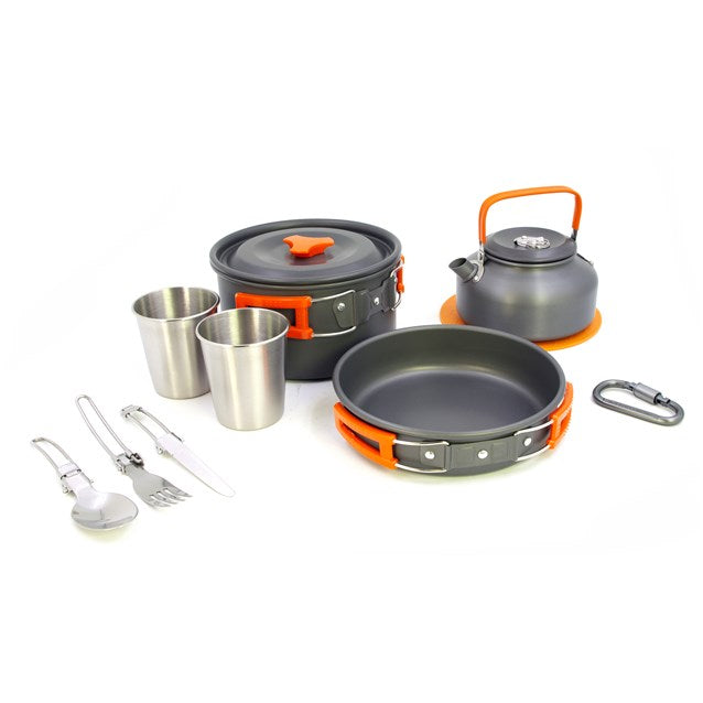 11PC Aluminium Camping Cookware Kit