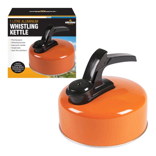 1L Aluminium Whistling Camping Kettle