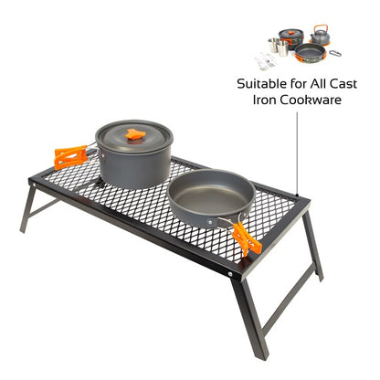 Heavy Duty Folding Campfire Grill - 55x30cm