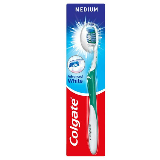 Brosse à dents moyenne Colgate Advanced White