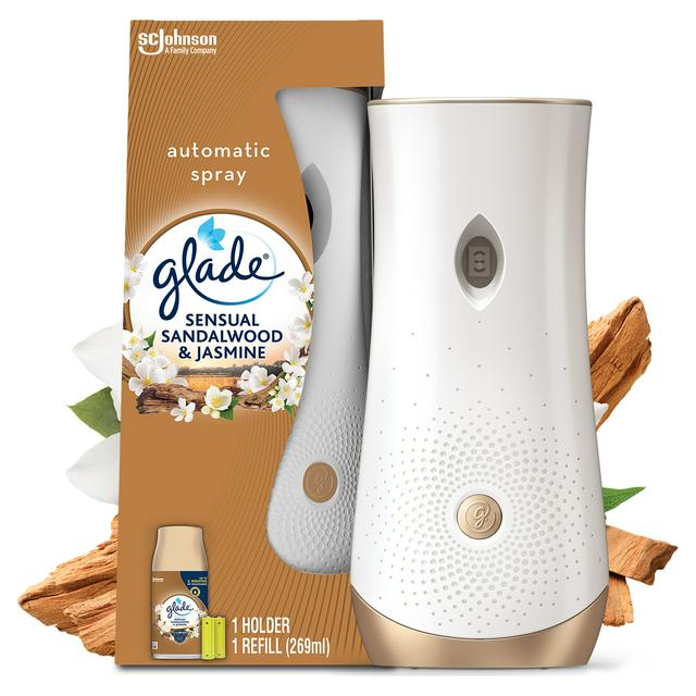 Glade Auto Spray Holder Complete 269ml Bali & Sandle/Wood 326606