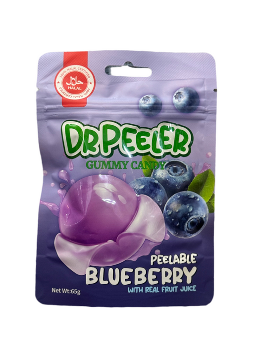 DR PEELER GUMMY CANDY PEELABLE BLUEBERRY 65g