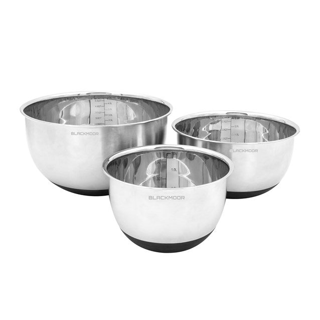 Blackmoor Stainless Steel Anti Skid Mixing Bowls