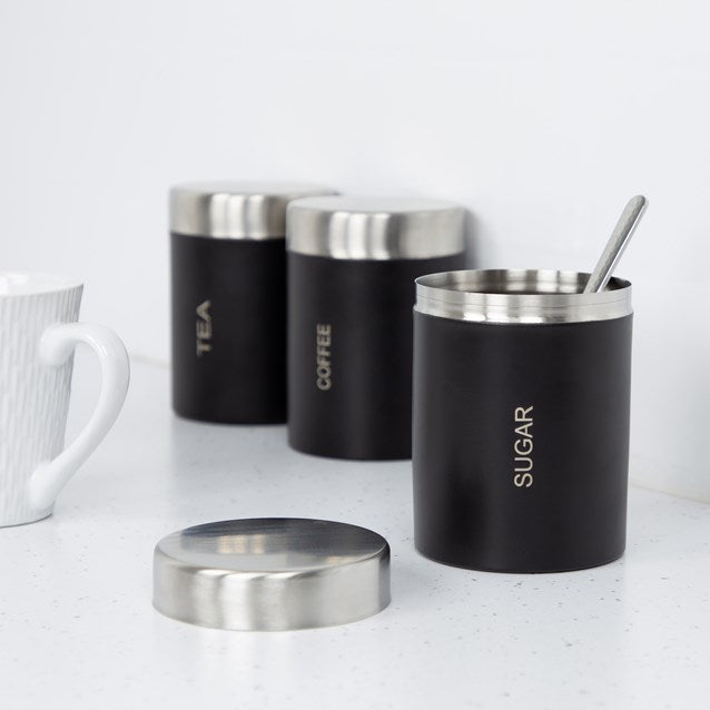 Blackmoor Tea Coffee Sugar Canisters