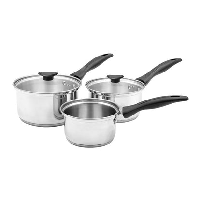 Blackmoor Stainless Steel 5pc Saucepan Set