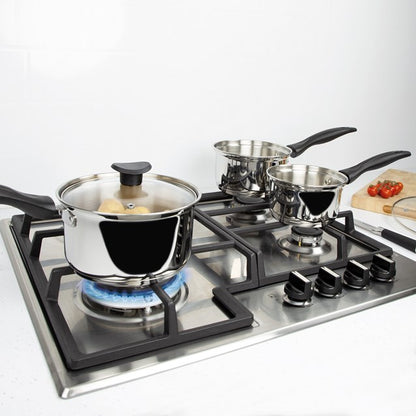 Blackmoor Stainless Steel 5pc Saucepan Set