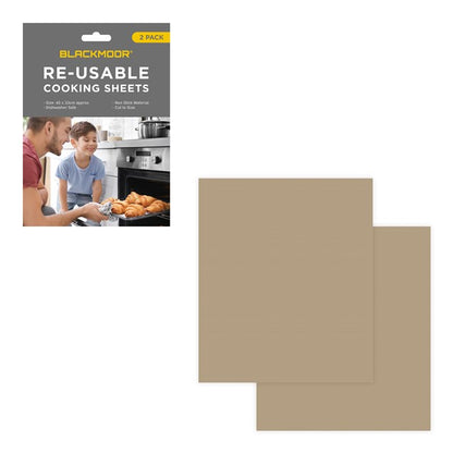 Blackmoor Reusable Cooking Sheets - 2 Pack