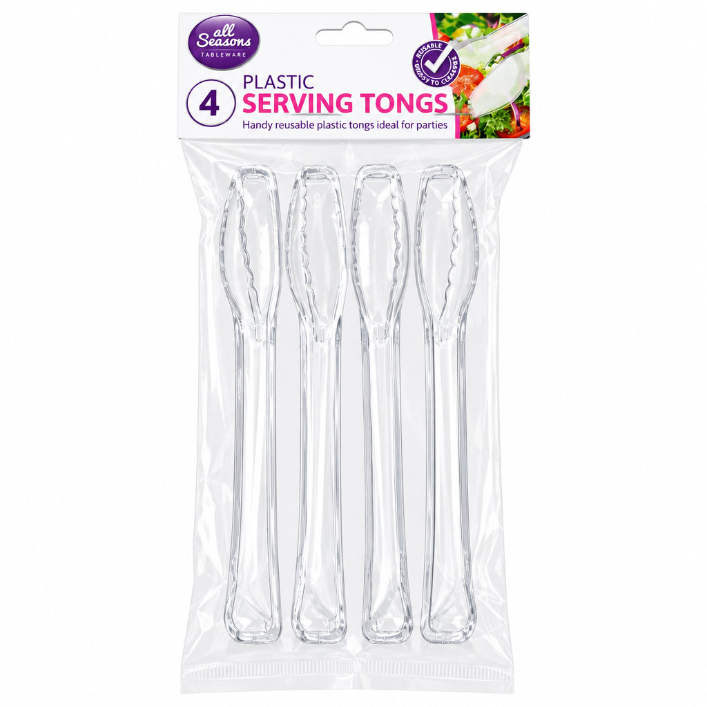 Plastic serving spoon pack of 4